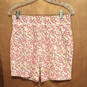 Isaac Mizrahi Pink, White, Yellow, Green Floral Shorts - XS